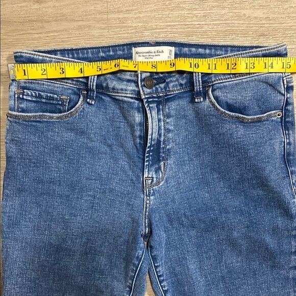 Abercrombie & Fitch Super Skinny Ankle Jeans 30 / 10 Mid Rise Medium Wash - Picture 9 of 12